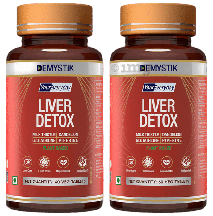 Demystik Liver Detox Veg Tablet (60 Each)