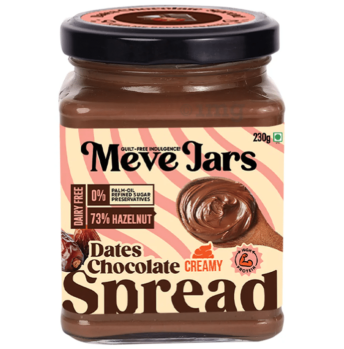 Meve Jars Guilt-Free Indulgence Dates Chocolate Spread Creamy