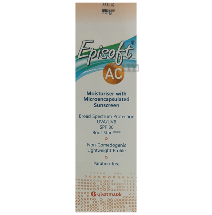 Episoft AC Sunscreen SPF 30 | Lightweight & Paraben-Free Cream