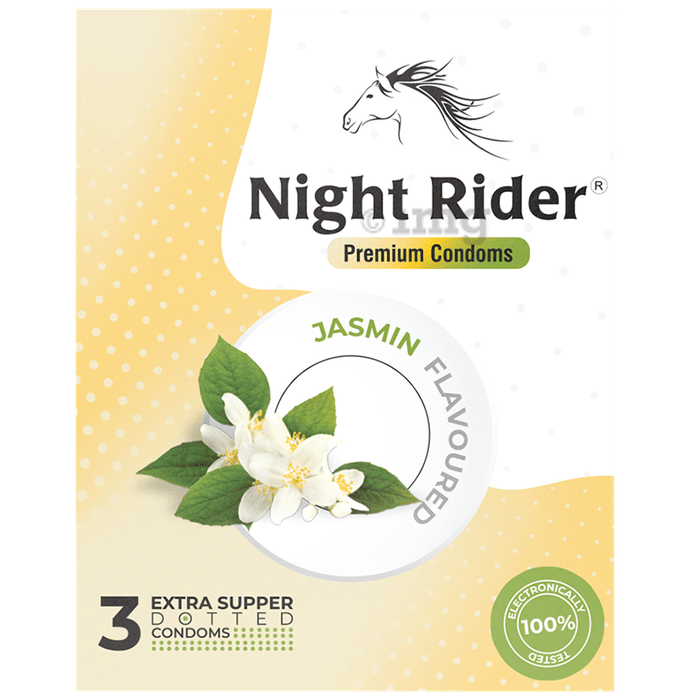 Night Rider Extra Super Dotted  Condom Jasmine