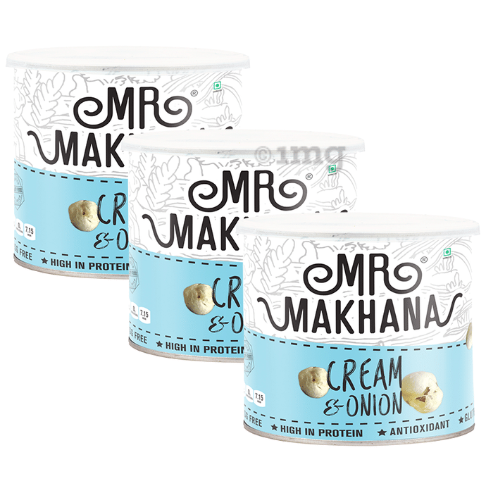Mr Makhana Cream & Onion (50gm Each)