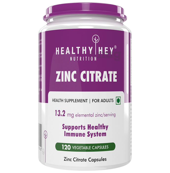 HealthyHey Nutrition Zinc Citrate Vegetable Capsule