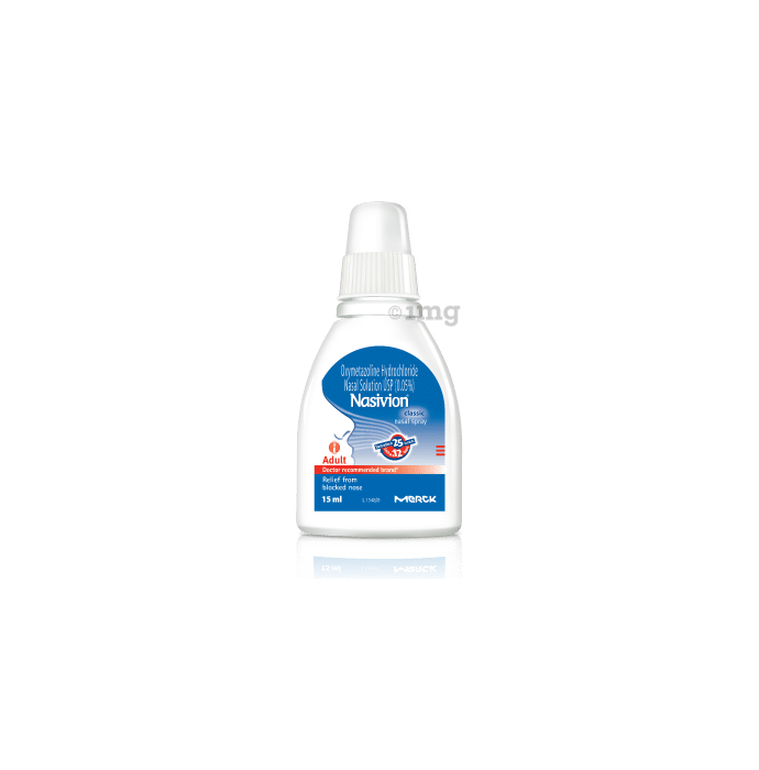 Nasivion Classic Adult 0.05% Nasal Spray | Fast Relief from Blocked Nose