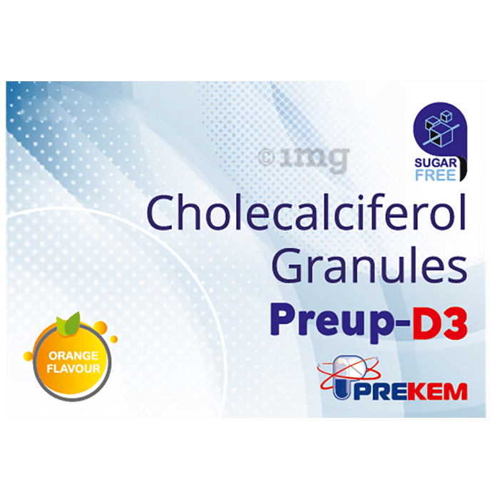 Preup-D3 Granules Orange Sugar Free