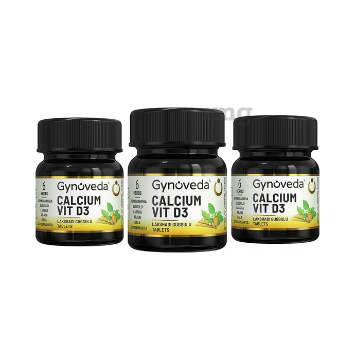 Gynoveda Calcium Vit D3 Lakshadi Guggulu Tablet (60 Each) Buy combo