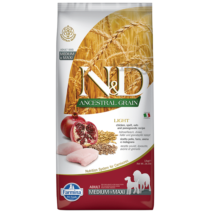 Farmina Pet Foods N&D Ancestral Grain for Adult Dog Medium & Maxi Breed