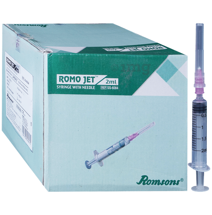Romsons Romoject Syringe 2ml With Needle 24G