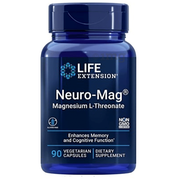 Life Extension Neuro-Mag Vegetarian Capsule | Enhances Memory & Cognitive Functions
