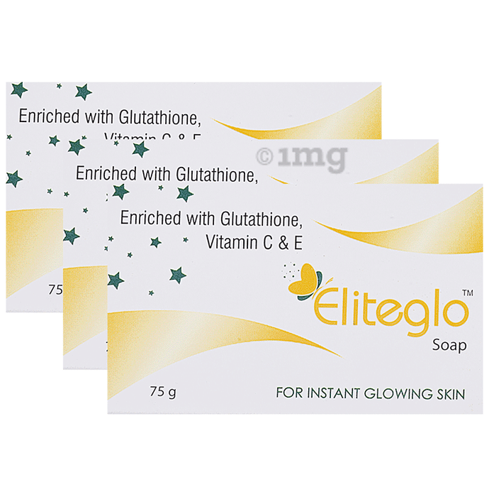 Eliteglo Soap for Instant Glowing Skin (75gm Each)