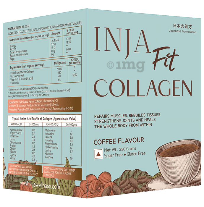 Inja Fit Collagen for Muscle, Joint & Tissue Health | Flavour Powder Coffee