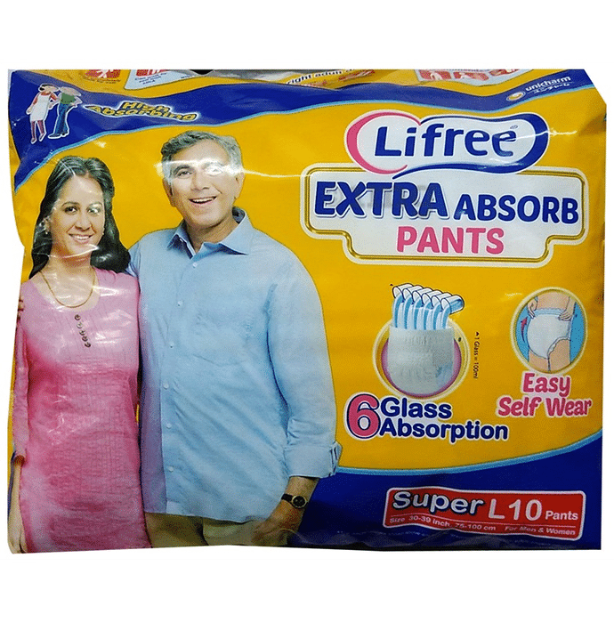 Lifree Absorbent Pants - Unisex Adult Diaper | Size Super L