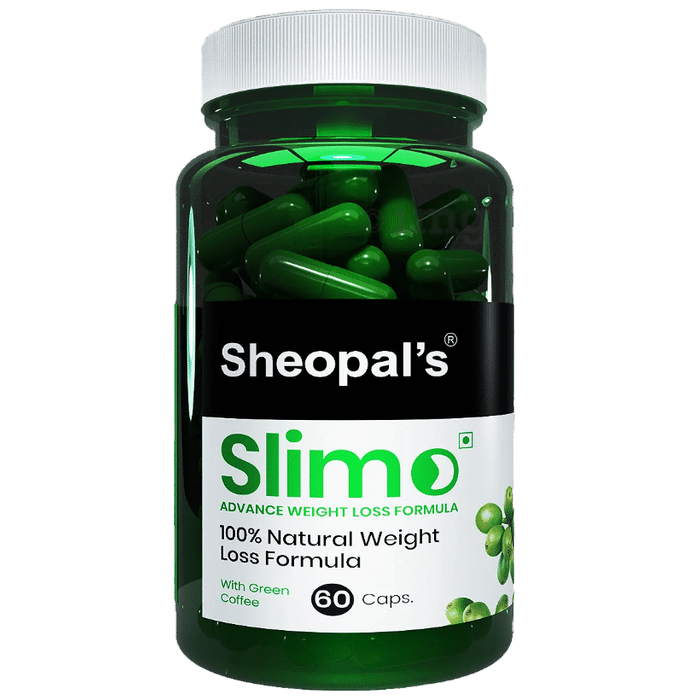 Sheopal's Slimo Pure & Natural Green Coffee Extract (Chlorogenic acid) for Men and Women Capsule