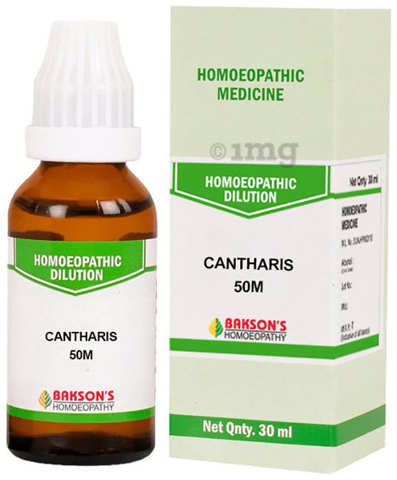 Bakson's Homoeopathy Cantharis Dilution 50M