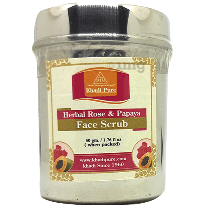 Khadi Pure Herbal Rose & Papaya Face Scrub