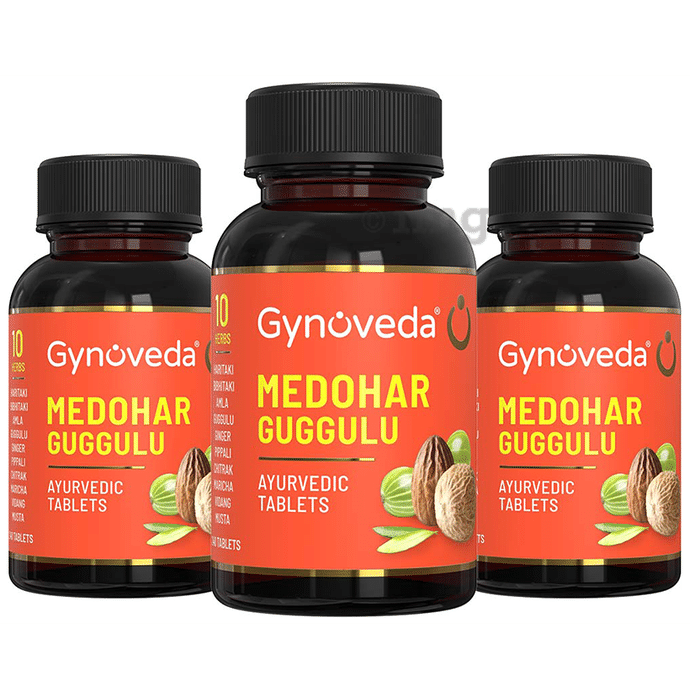 Gynoveda Medohar Guggulu Ayurvedic Tablet (240 Each) | For Weight Management