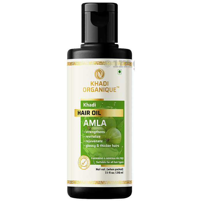 Khadi Organique Khadi Hair Oil Amla Paraben & Mineral Oil Free