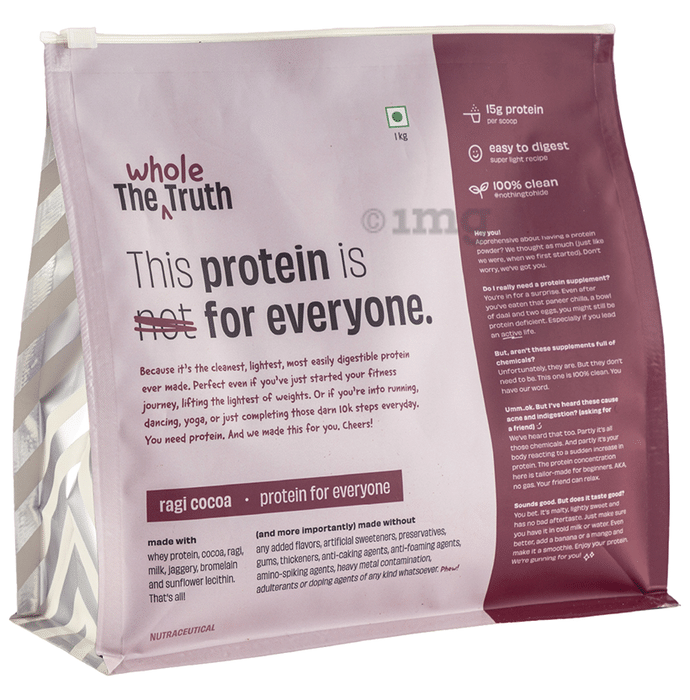 The Whole Truth Protein for Everyone Powder 15gm Protein Per Scoop Ragi Cocoa