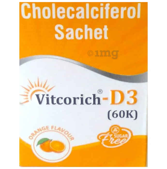 Vitcorich-D3 (60K) Sachet Orange Sugar Free