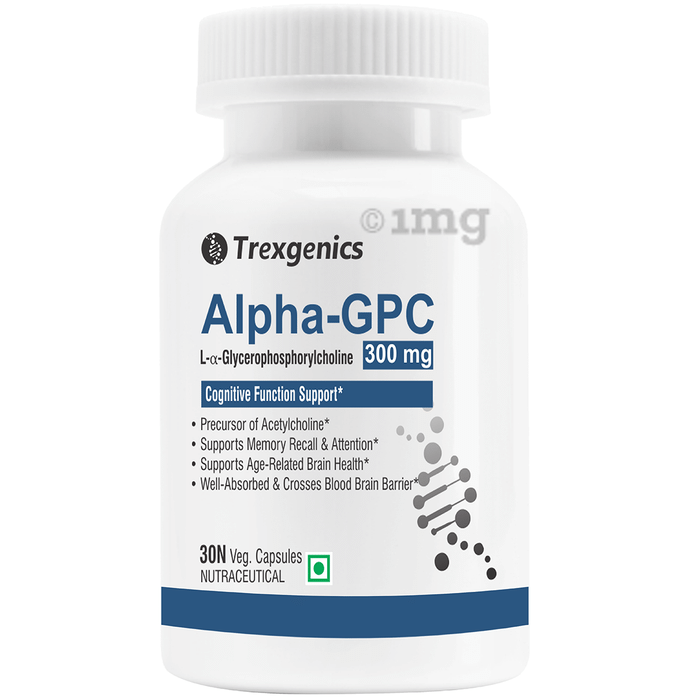 Trexgenics Alpha-GPC L-α-Glycerophosphorylcholine 300mg Veg Capsule