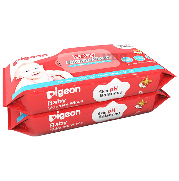 Pigeon Baby Skincare Wipes (72 Each)