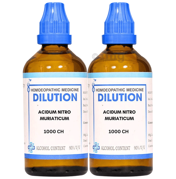 LDD Bioscience Acidum Nitro Muriaticum Dilution (100ml Each) 1000 CH
