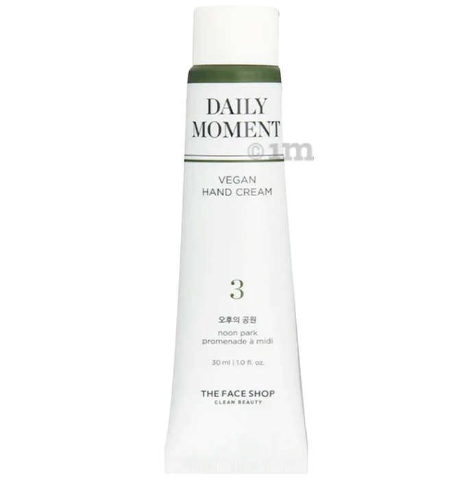 The Face Shop Daily Moment Vegan Hand Cream  With Hyaluronic Acid & Shea Butter, Noon Park