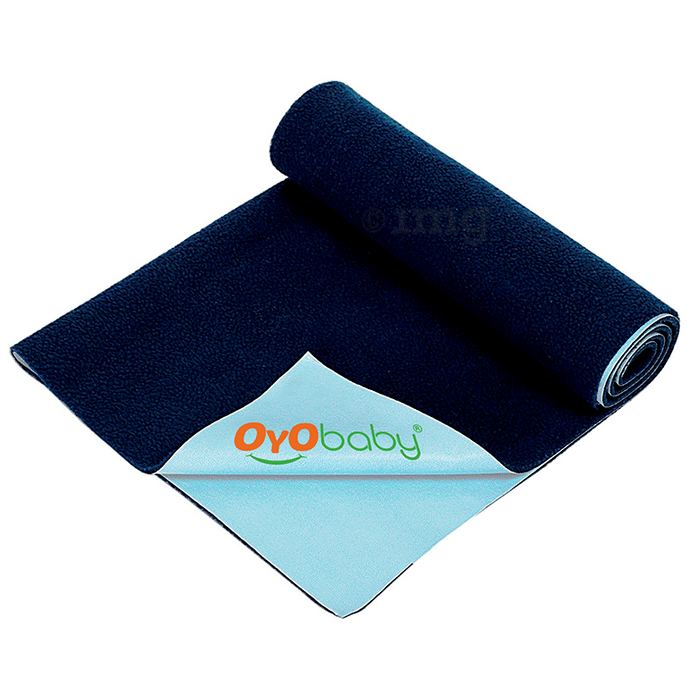 Oyo Baby Waterproof Rubber Dry Sheet Medium Dark Blue