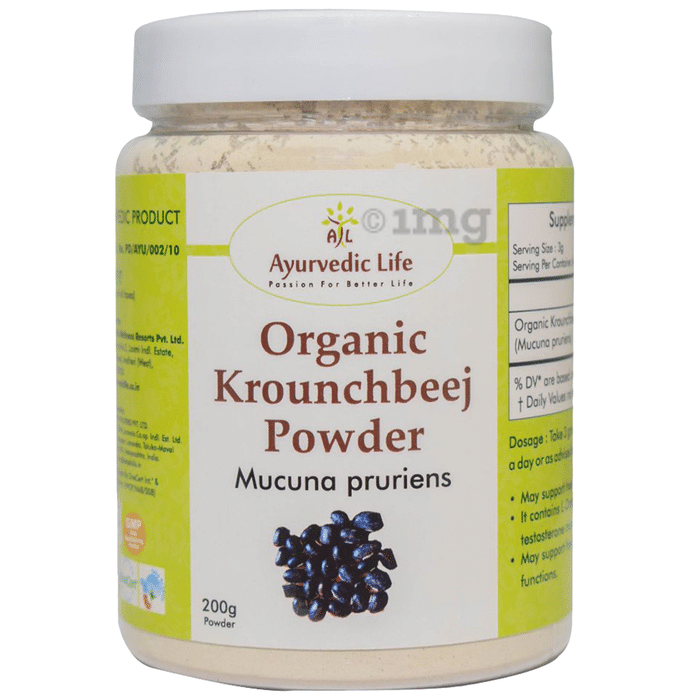 Ayurvedic Life  Organic Krounchbeej Mucuna Pruriens Powder