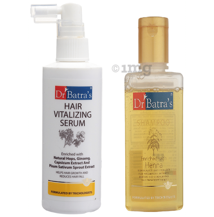 Dr Batra's Combo Pack of Hair Vitalizing Serum 125ml and Shampoo 100ml