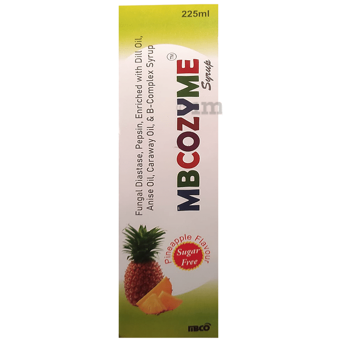 Mbcozyme Syrup Pineapple Sugar Free