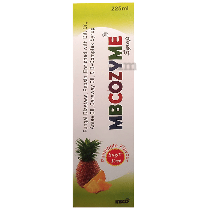 Mbcozyme Syrup Pineapple Sugar Free