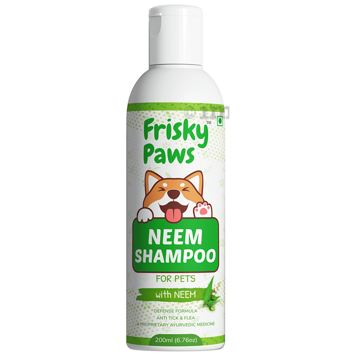 Frisky Paws Neem Shampoo for Pets (200ml Each)