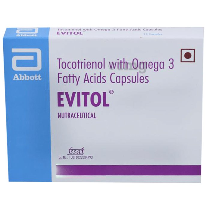 Evitol Tocotrienol Capsule with Omega 3 Fatty Acids Capsules |