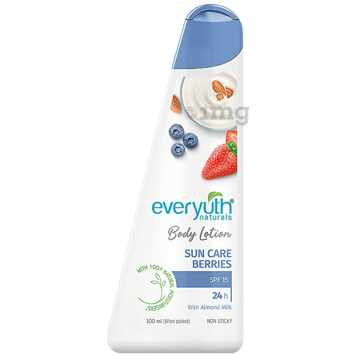 Everyuth Naturals Body Lotion Sun Care Berries SPF 15