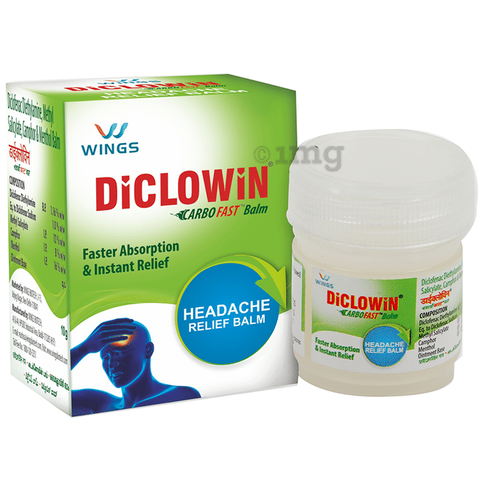 Diclowin Carbofast Headache Relief Balm