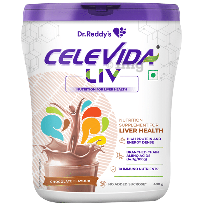 Celevida Liv Whey Protein Powder for Liver Health | Gluten-Free | Flavour Chocolate
