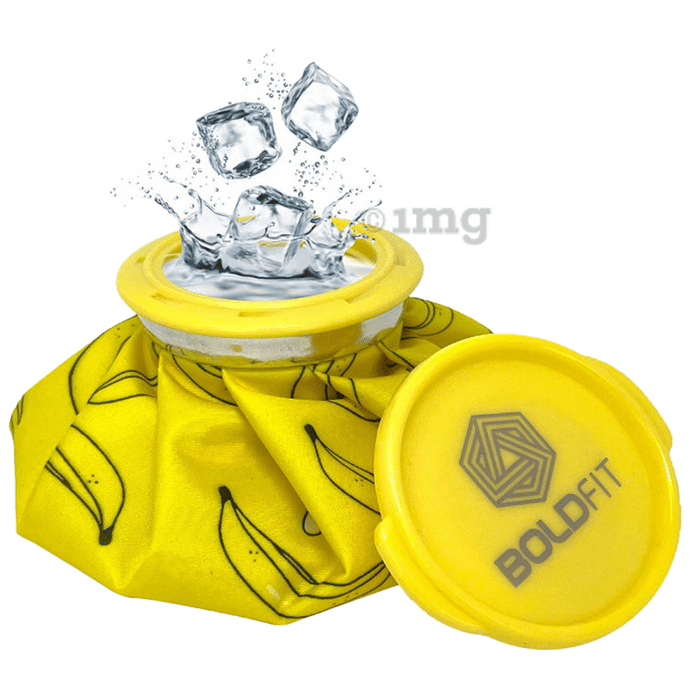 Boldfit Ice Bags For Pain Relief 6inch Yellow Banana