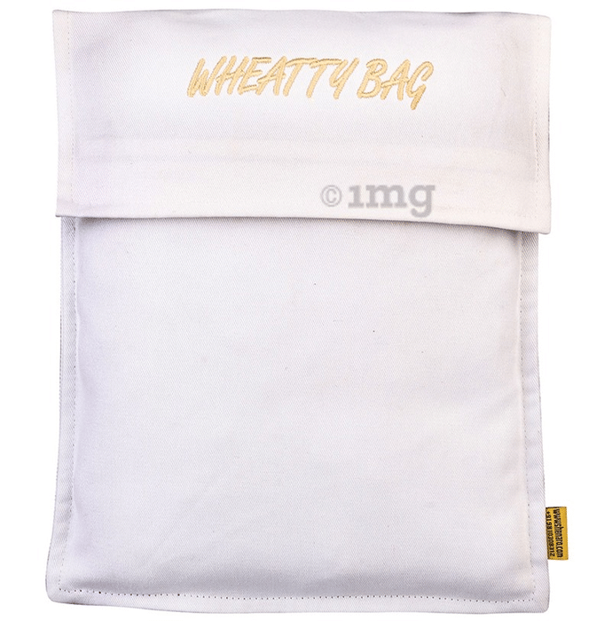 Shenaro Lifestyle's Cotton Organic and Eco-Friendly Pain Relief Wheat Bag Glacier White