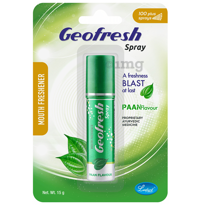 Leeford Geofresh Ayurvedic Mouth Freshner Spray Paan