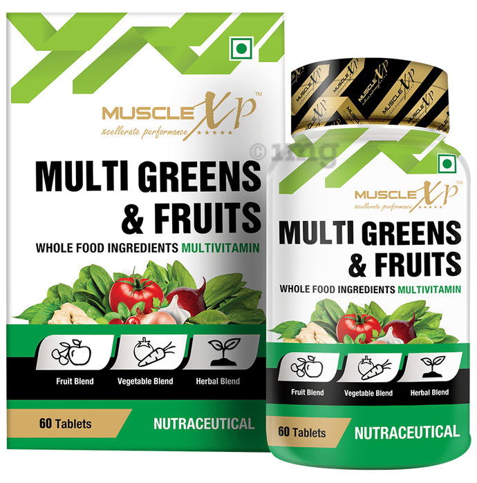 MuscleXP Multi Greens & Fruits Multivitamin Tablet