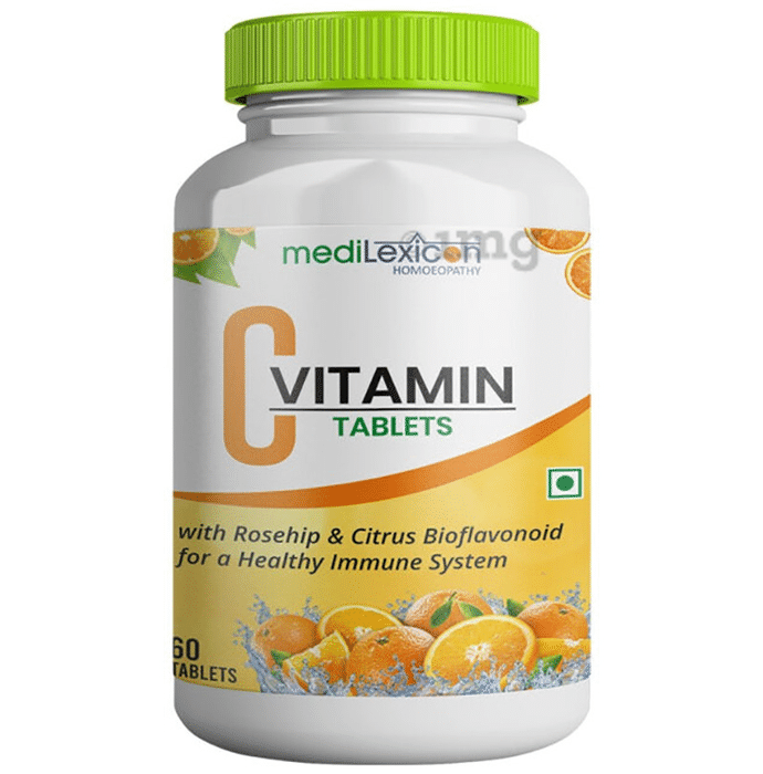 Medilexicon Vitamin C with Rosehip & Citrus Bioflavonoids for Immune System | Tablet