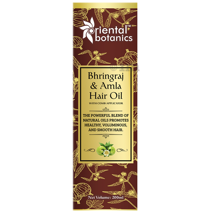 Oriental Botanics Bhringraj & Amla Hair Oil with Comb Applicator