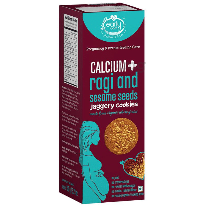 Early Foods Calcium+ Ragi and Sesame Seeds Jaggery Cookie