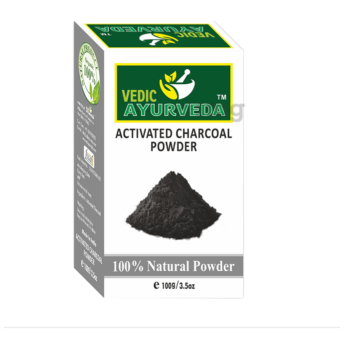 Vedic Ayurveda Activated Charcoal Powder (100gm Each)