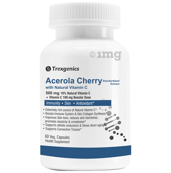 Trexgenics Acerola Cherry with Natural Vitamin C Veg. Capsules