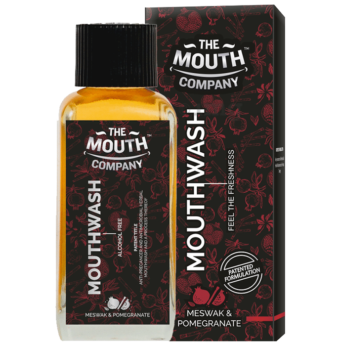 The Mouth Company Meswak & Pomegranate Alcohol Free Mouthwash (100ml Each)