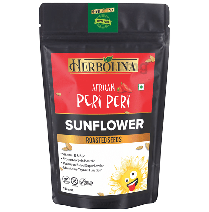 Herbolina Sunflower Roasted Seeds (150gm Each) African Peri Peri