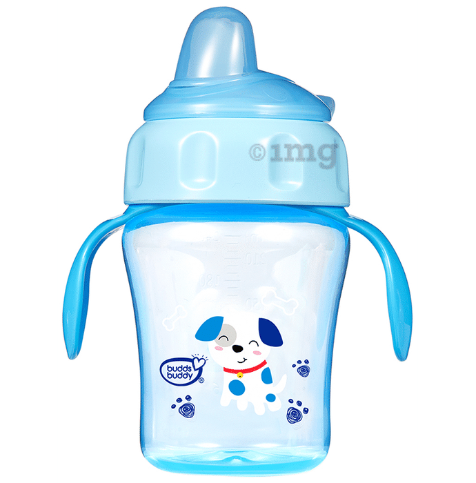 Buddsbuddy Momo Flexible Spout Baby Sipper Cup 240ml Blue