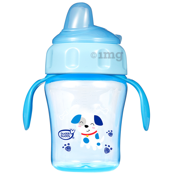 Buddsbuddy Momo Flexible Spout Baby Sipper Cup 240ml Blue