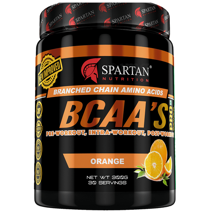 Spartan Nutrition BCAA’s Pro Series Orange Powder Buy jar of 300.0 gm